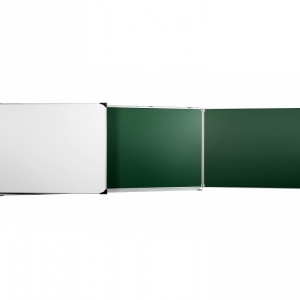 ulmann 105561 tableau triptyque 100 x 200 cm blanc et vert