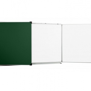 ulmann 115222 tableau triptyque 120 x 200 cm blanc et vert